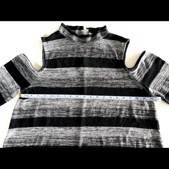 Sweaterette long sleeve turtleneck sweater, size 1X, colour Black and Grey - Picture 4 of 9